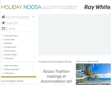 Tablet Screenshot of holidaynoosa.com.au